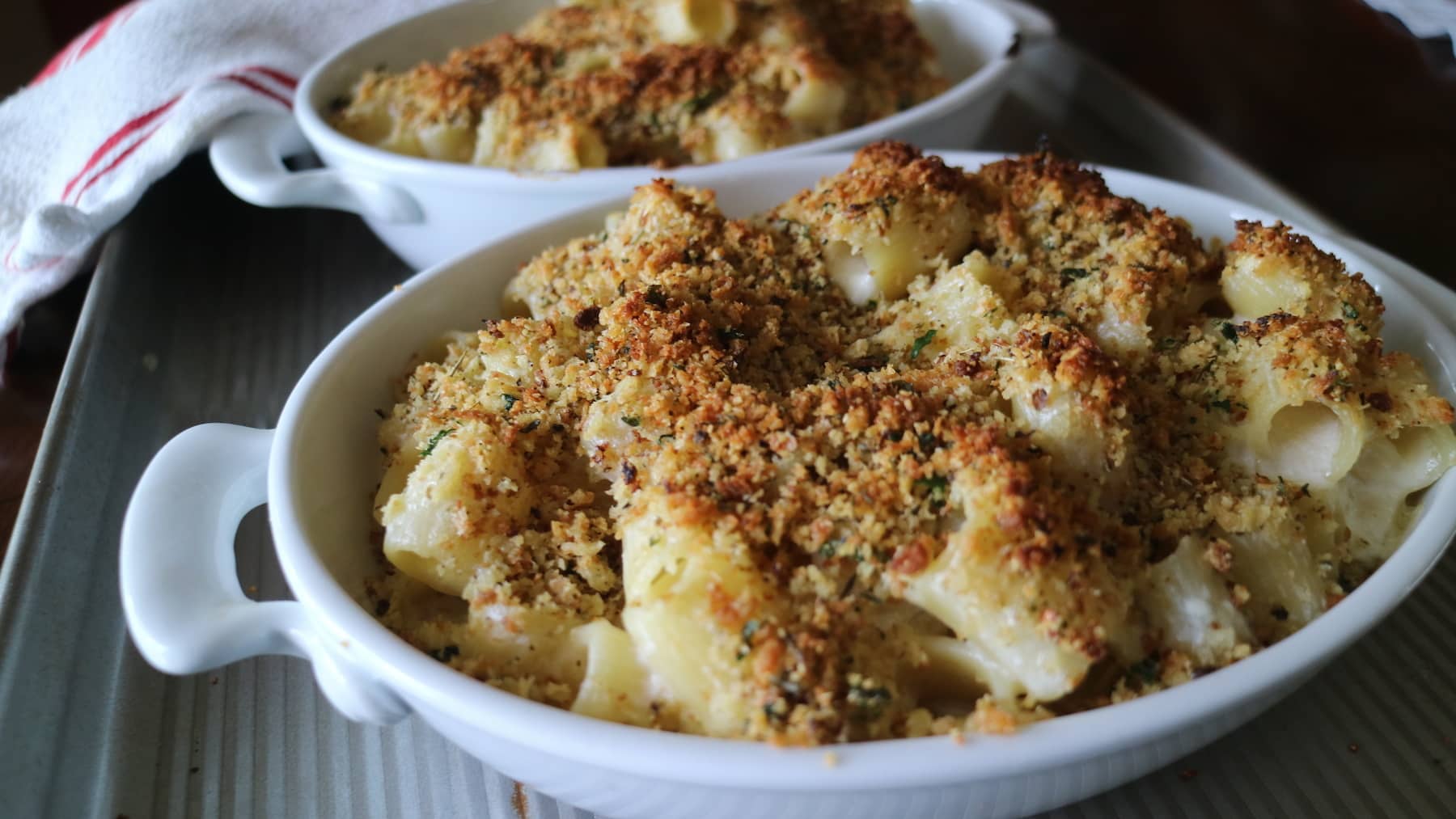 Baked Mac & Cheese with Brown Butter Pangrattato
